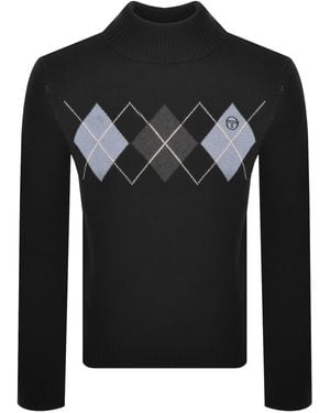 Sergio Tacchini Moretti Roll Neck Jumper - Black