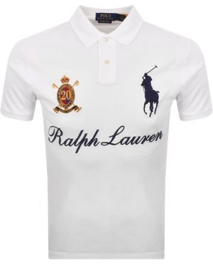 Ralph Lauren Slim Fit Polo T Shirt - White
