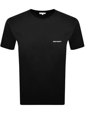 Norse Projects Johannes Logo Print T Shirt - Black