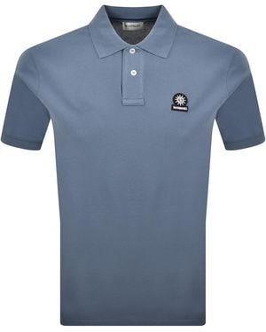 Sandbanks Badge Logo Polo T Shirt - Blue