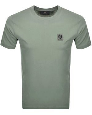 Belstaff Short Sleeve Logo T Shirt Sage - Green