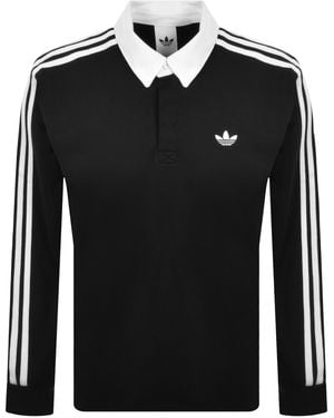 adidas Originals Three Striped Polo - Black
