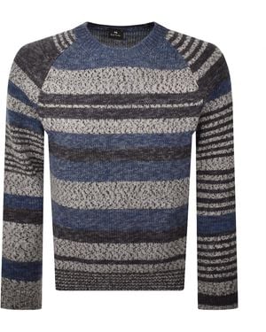 Paul Smith Stripe Wool Jumper - Blue