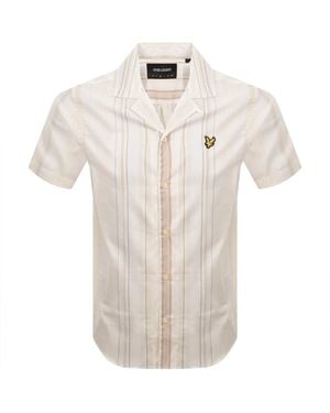 Lyle & Scott Stripe Shirt Off - Natural