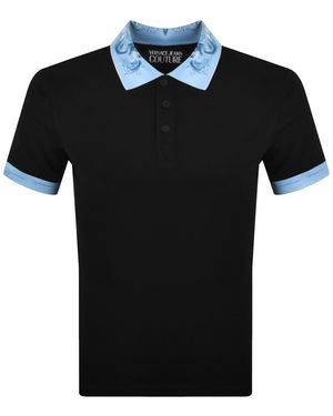 Versace Jeans Couture Couture Polo T Shirt - Black
