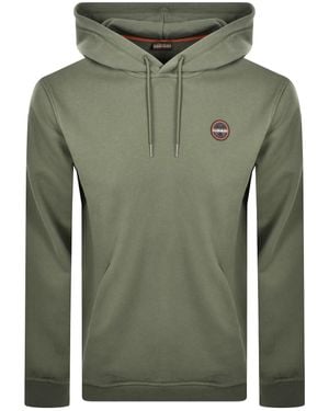 Napapijri B Badge Hoodie Tea Leaf - Green