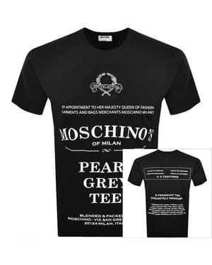 Moschino Logo T Shirt - Black