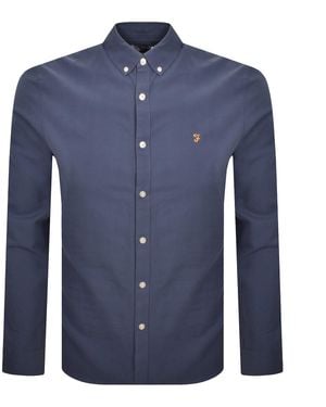 Farah Farah Brewer Long Sleeve Shirt - Blue