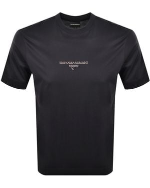 Armani Emporio Logo T Shirt - Black
