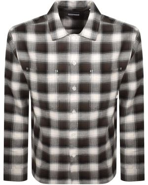 Farah Farah Lavelle Check Shirt - Black