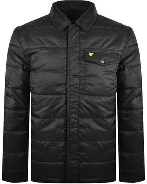 Lyle & Scott Wadded Puffer Jacket - Black