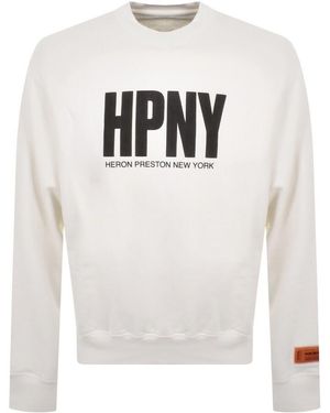 Heron Preston Hpny Sweatshirt - White