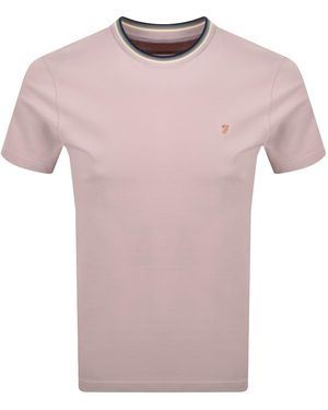 Farah Farah Elton T Shirt Flora - Pink