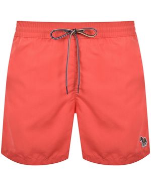 Paul Smith Zebra Swim Shorts - Red