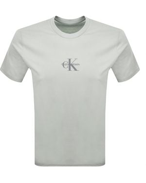 Calvin Klein Jeans Monologo T Shirt - Grey
