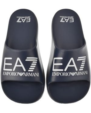 EA7 Emporio Armani Beach Sliders - Blue