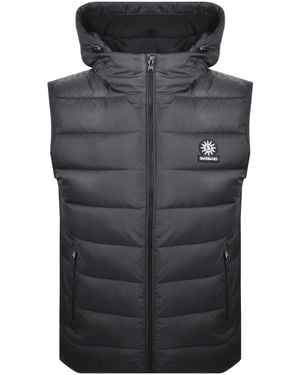 Sandbanks Hooded Puffer Gilet - Black