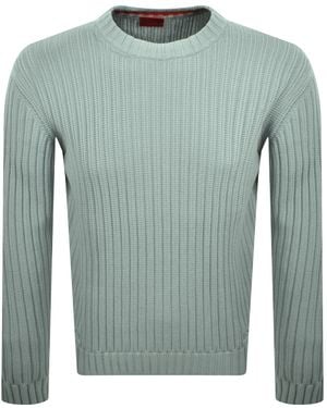 HUGO Sribben Knit Sweater - Green