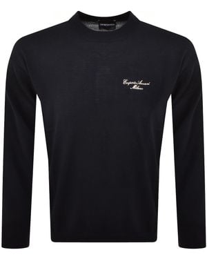 Armani Emporio Wool Jumper - Blue