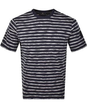 Belstaff Surfline Stripe T Shirt Dark Ink - Blue