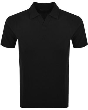 Luke 1977 Masaya Knit Polo T Shirt - Black