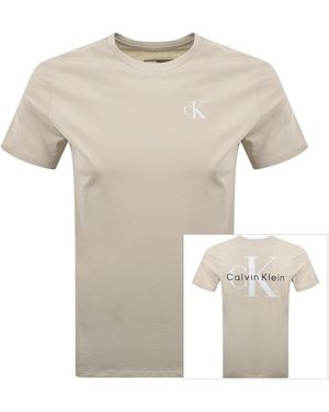 Calvin Klein Jeans Monologo T Shirt - White