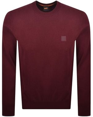 BOSS Boss Kanovano Knit Jumper - Red