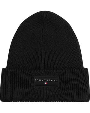 Tommy Hilfiger Linear Beanie Hat - Black