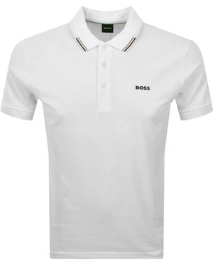 BOSS Boss Swing Paddy Polo T Shirt - White