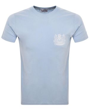 Aquascutum Logo T Shirt - Blue