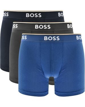 BOSS BUSINESS Boss Underwear 3 Pack Boxer Briefs - Blue