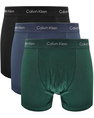 Calvin Klein Underwear 3 Pack Trunks - Green