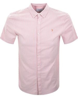 Farah Farah Brewer Short Sleeve Shirt - Pink