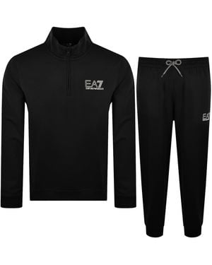 EA7 Emporio Armani Logo Tracksuit - Black