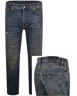 Armani Emporio J76 Straight Fit Jeans - Blue