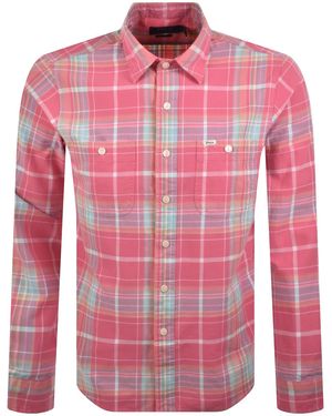 Ralph Lauren Long Sleeve Check Shirt - Pink