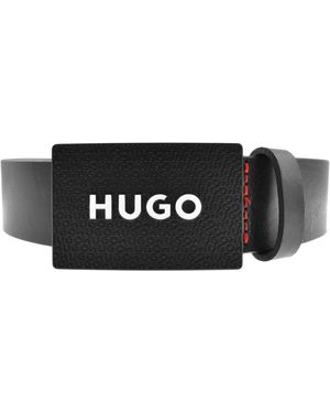 HUGO Logo Gilao Belt - Black