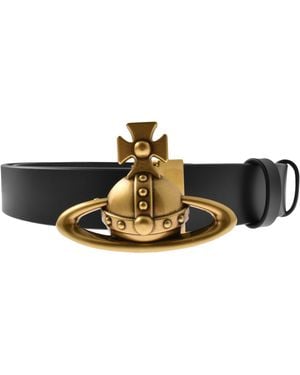 Vivienne Westwood Orb Buckle Belt - Black