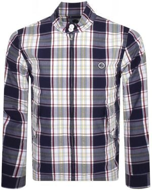 Pretty Green Harrington Overshirt - Blue