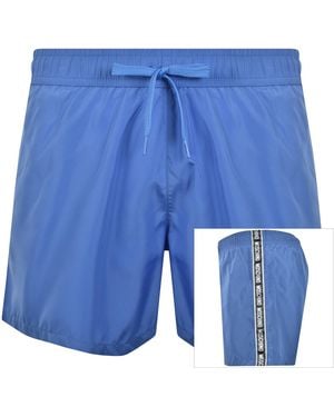 Moschino Logo Swim Shorts - Blue