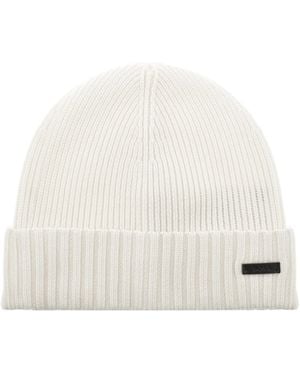 BOSS BUSINESS Boss Fati Wool Beanie - White