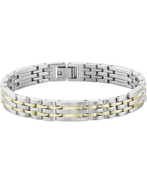 BOSS BUSINESS Boss Owan Link Bracelet - Metallic