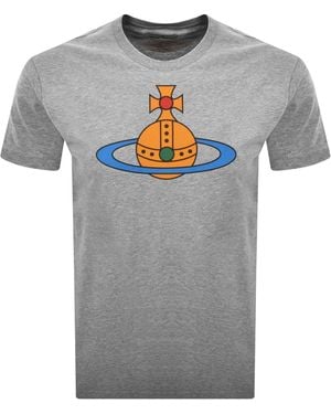 Vivienne Westwood Orb T Shirt - Grey