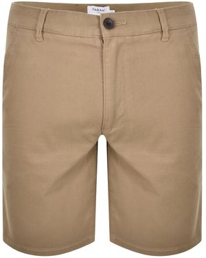Farah Hawk Twill Shorts - Natural