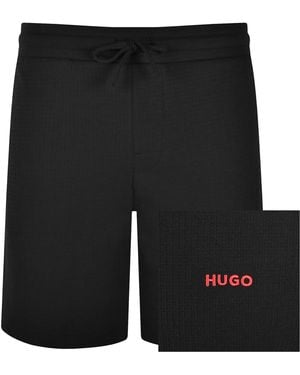 HUGO Austin Waffle Shorts - Black