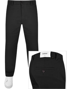 Farah Farah Norwood Regular Chino Pants - Black