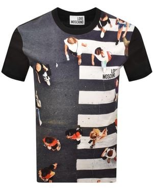 Moschino Graphic T Shirt - Black