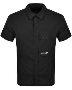 Marshall Artist Gaberdine Short Sleeve Shirt - Black