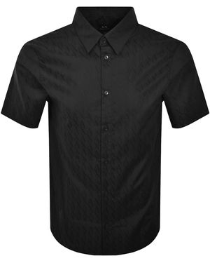 ARMANI EXCHANGE Short Sleeve Shirt - Black