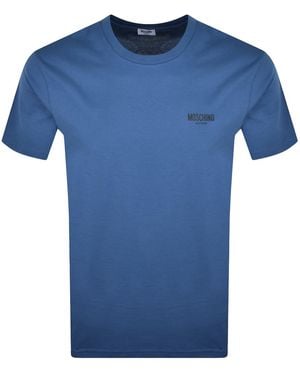 Moschino Active Short Sleeve T Shirt - Blue
